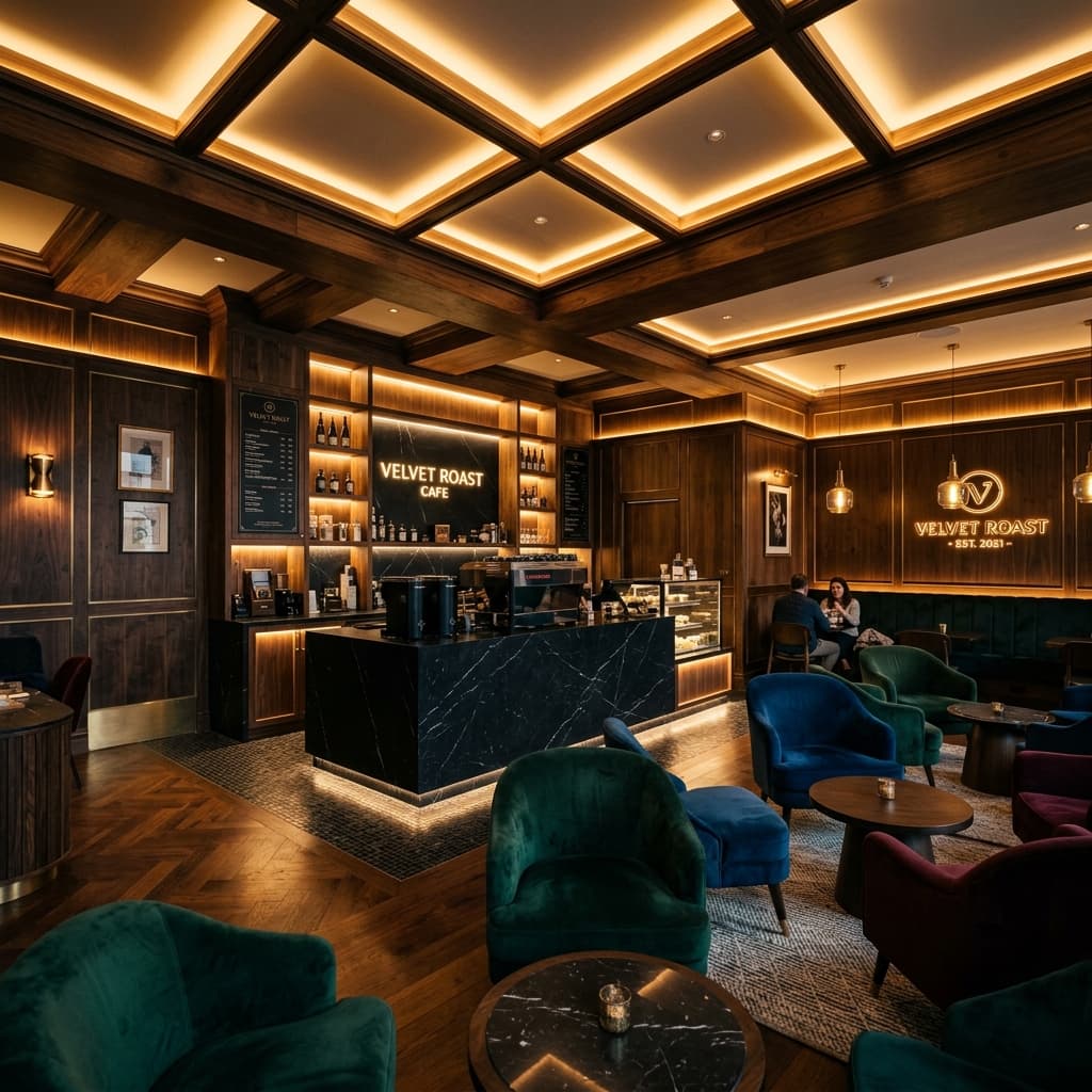 Architectural Interior & Velvet Lounge