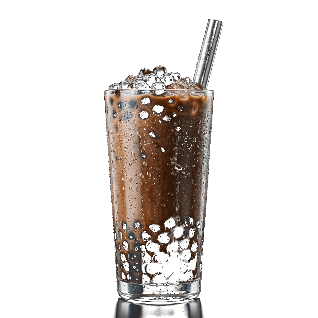 Tall Luxury Transparent Iced Boba Coffee Cup with Condensation